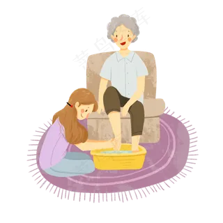 母亲节给母亲洗脚