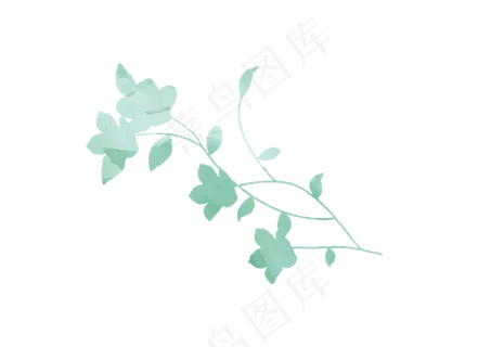 绿色叶子主题边框