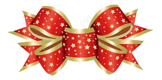 圣诞节喜庆装饰蝴蝶结png免费下载,免抠元素