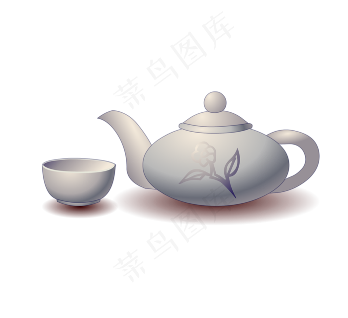 中国风卡通茶壶(3380X3090(DPI:300))psd模版下载