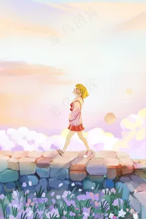 女孩一个人回家治愈画面 女孩一个人回家治愈画面