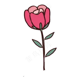 可爱的小玫瑰免抠图