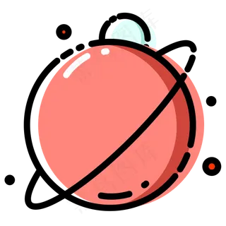 MBE风格UFO星球,免抠元素