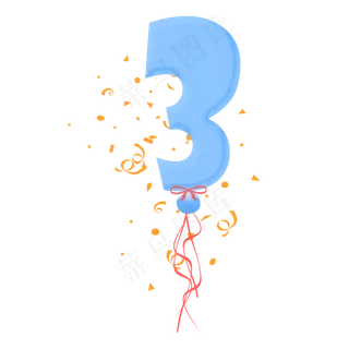 气球字体装饰图案免费下载