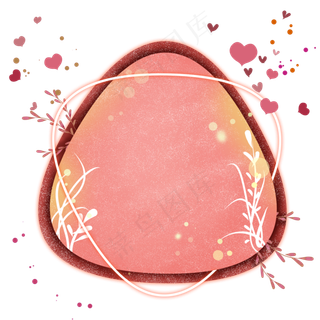 母亲节立体爱心边框