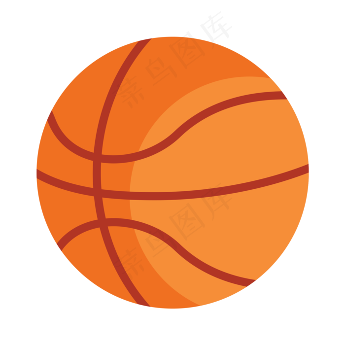 卡通矢量篮球手绘,免抠元素