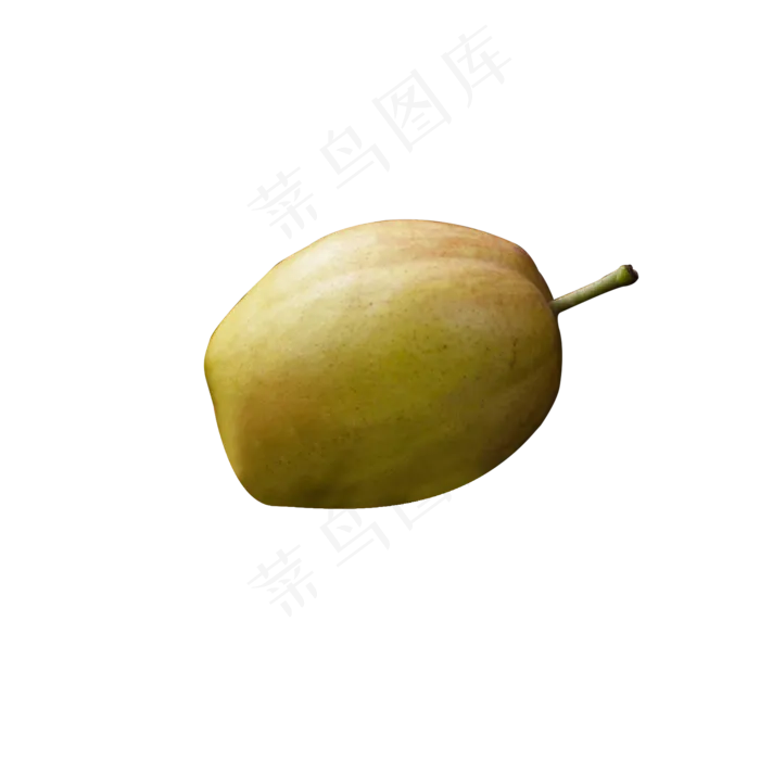 一个新鲜美味的香梨(2000X2000(DPI:300))psd模版下载