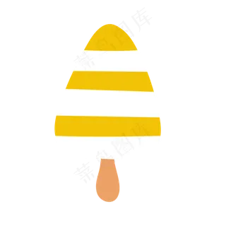 卡通手绘风暑假夏至夏天冰棒免扣