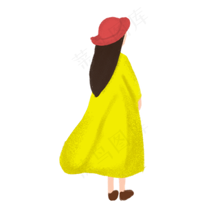 小清新眺望远方的女孩