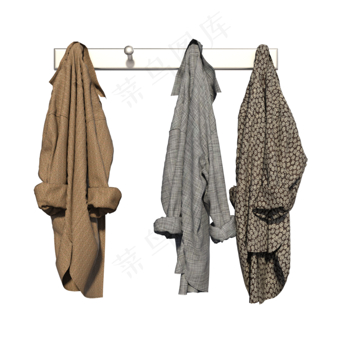 墙壁挂衣架挂衣钩,免抠元素