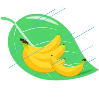 卡通手绘香蕉免抠图