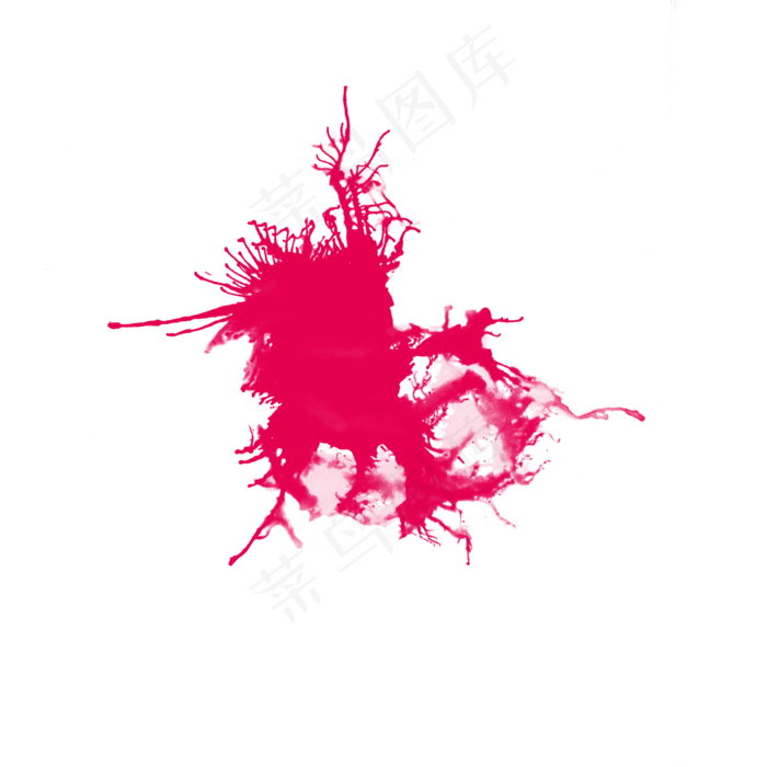 油漆喷溅笔刷效果红色