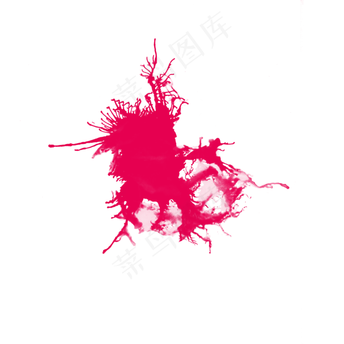 油漆喷溅笔刷效果红色(2000X2000(DPI:300))psd模版下载