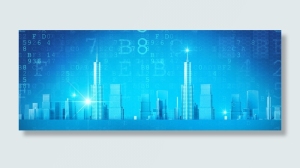 科技数字化城市建筑banner