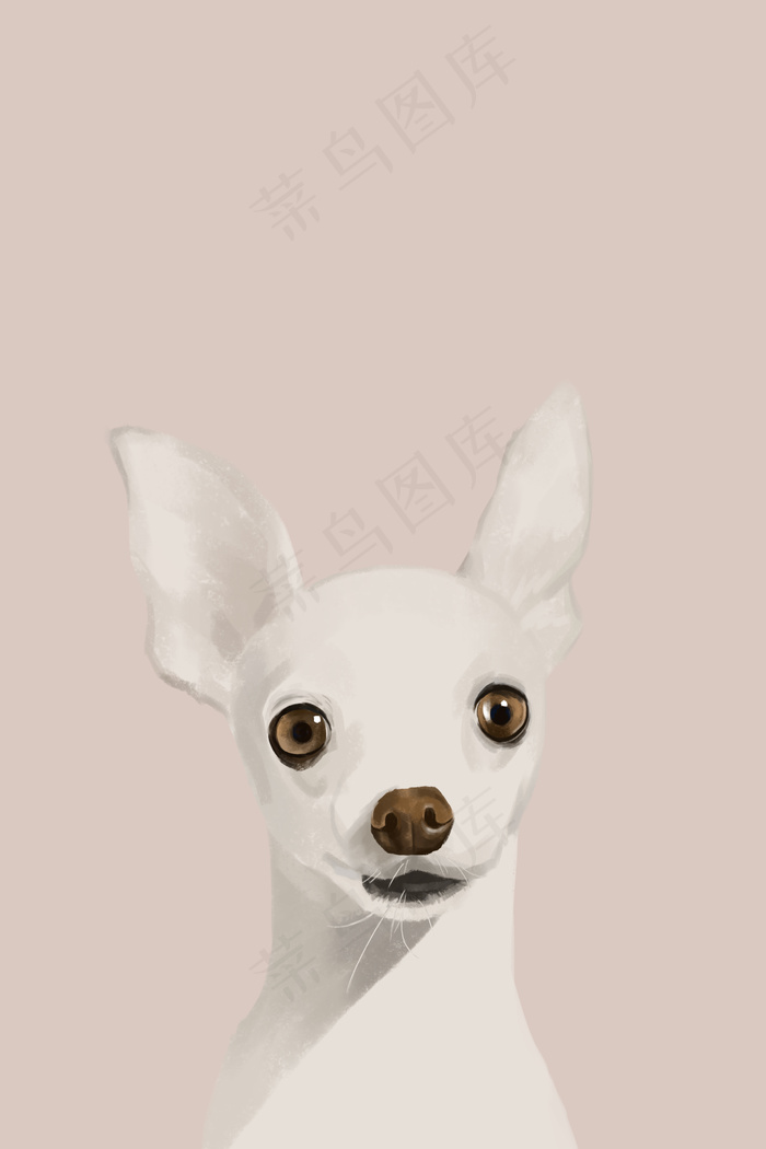 萌宠狗狗小清新插画壁纸