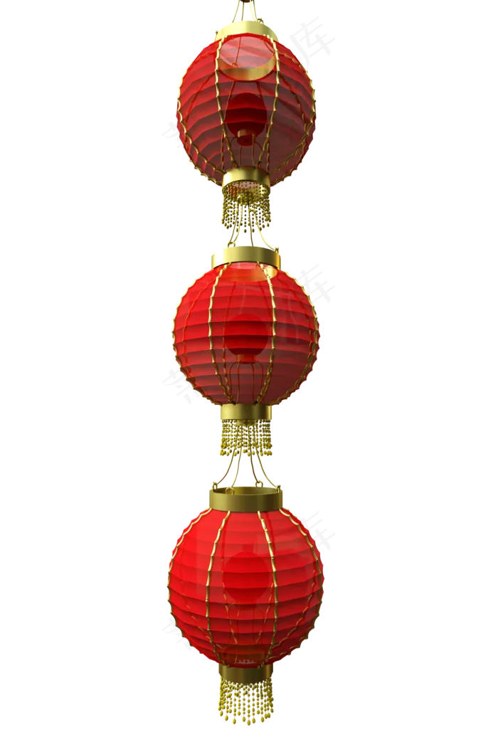 春节装饰挂门灯笼,免抠元素(2000*3000px 300 dpi )