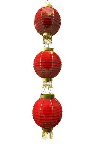 春节装饰挂门灯笼,免抠元素