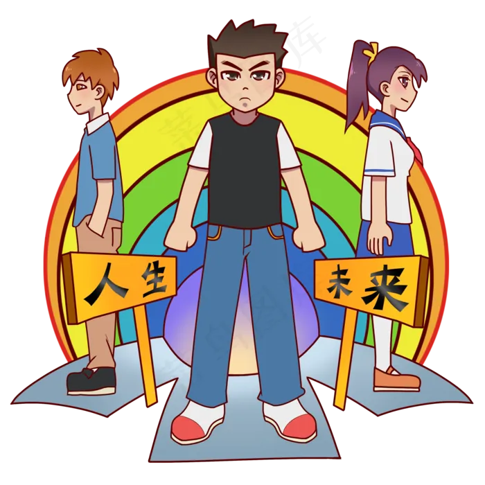 毕业季思考人生未来(2000X2000(DPI:300))psd模版下载