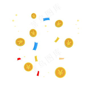 金币漂浮效果,免抠元素 金币漂浮效果,免抠元素