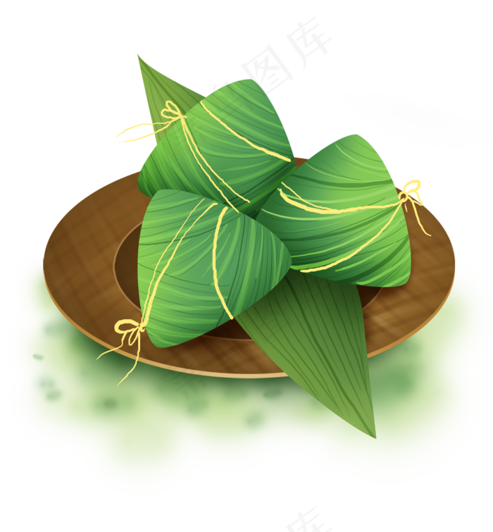 端午节盘子里的粽子