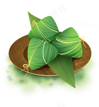 端午节盘子里的粽子