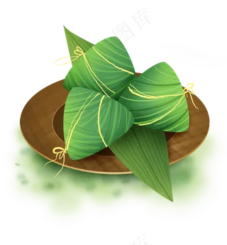 端午节盘子里的粽子