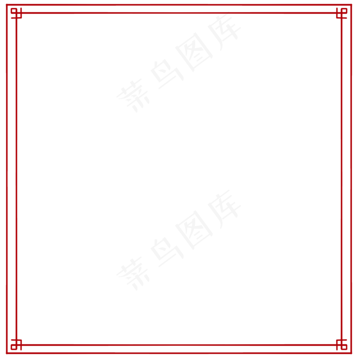 边框矢量小年素材,免抠元素