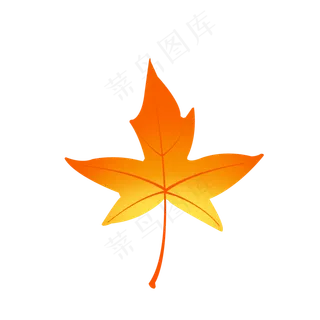 立秋枫叶渐变商用元素,免抠元素