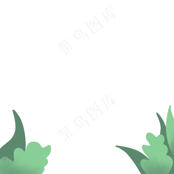 卡通植物绿叶下载(2000X2000(DPI:300))psd模版下载