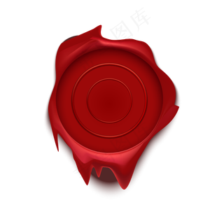 红色蜡印火漆印