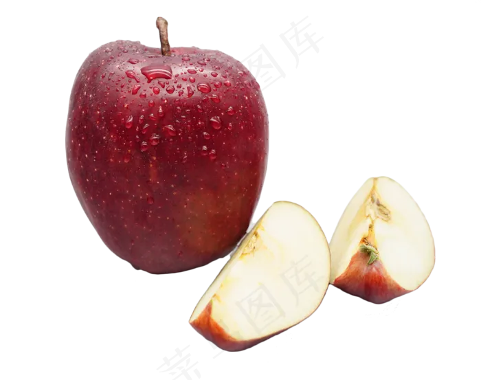 切开的红色苹果(3508X2480(DPI:300))