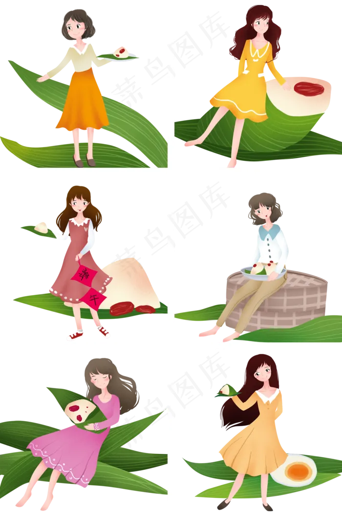 端午节人物合集(2000X3020(DPI:300))psd模版下载