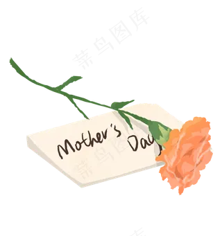 母亲节康乃馨贺卡