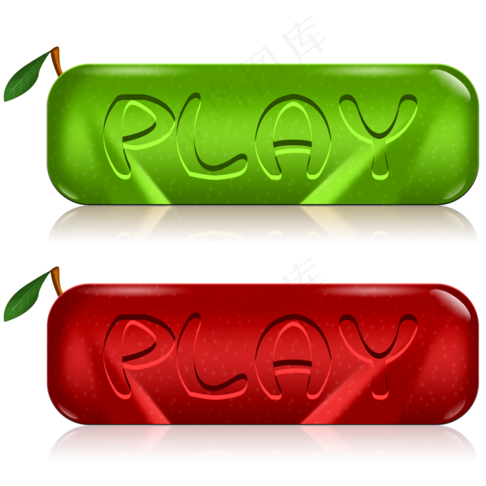 红苹果青苹果效果游戏开始按钮图
