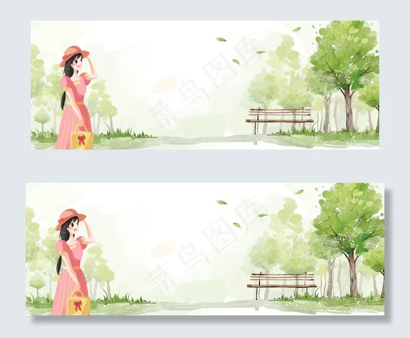 五一出游赏景banner(1900*700px 	       )psd模版下载