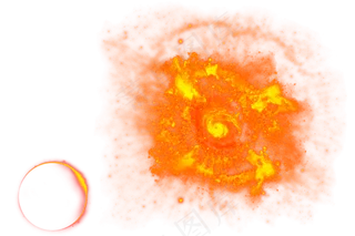 创意红色宇宙星际,免抠元素