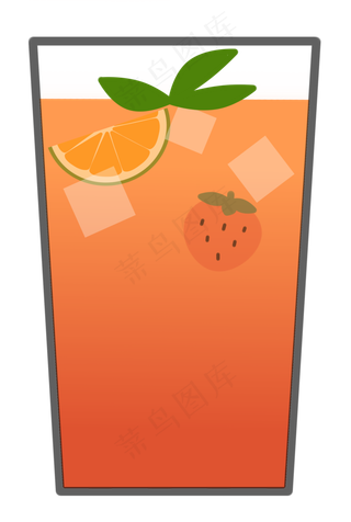 实物草莓柠檬冰镇饮料