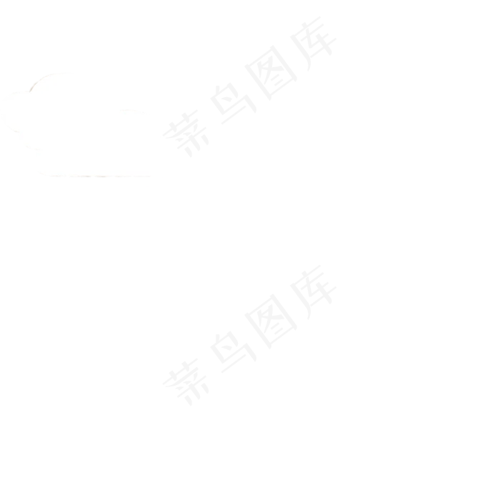 白色的祥云点缀矢量图,免抠元素(2000*2000px 300 dpi )psd模版下载
