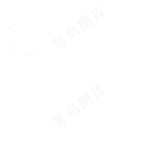 白色的祥云点缀矢量图,免抠元素