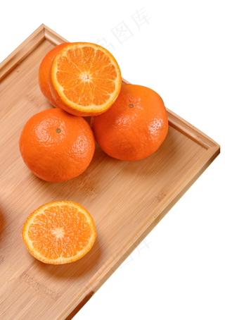 一托盘新鲜橙子橘子水果
