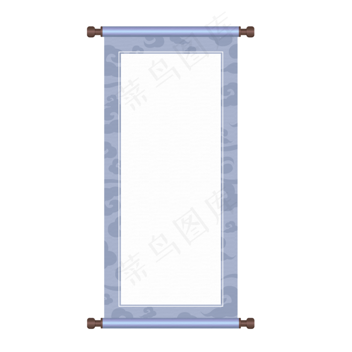 矢量纹理中国古风卷轴,免抠元素