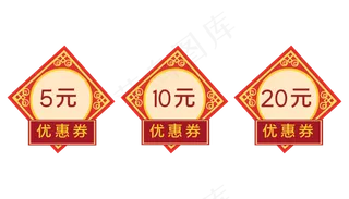 中国风优惠券