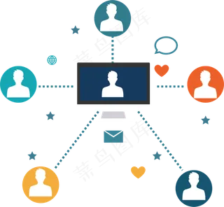 互联网媒体营销市场,免抠元素