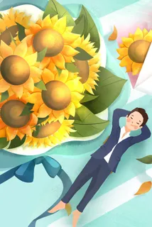 五月你好夏天向日葵