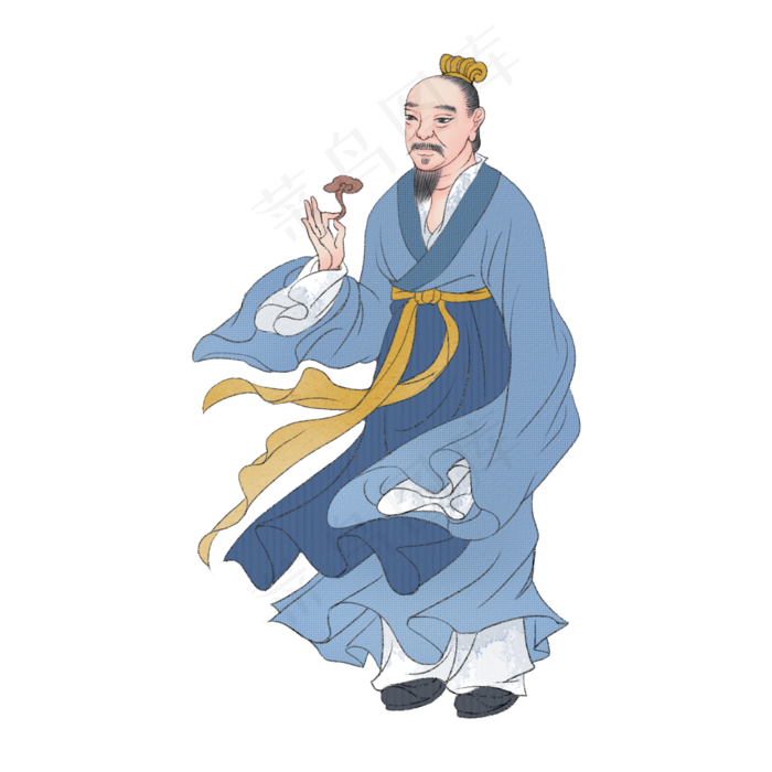 列子国学道家名士,免抠元素(2000X2000(DPI:300))psd模版下载