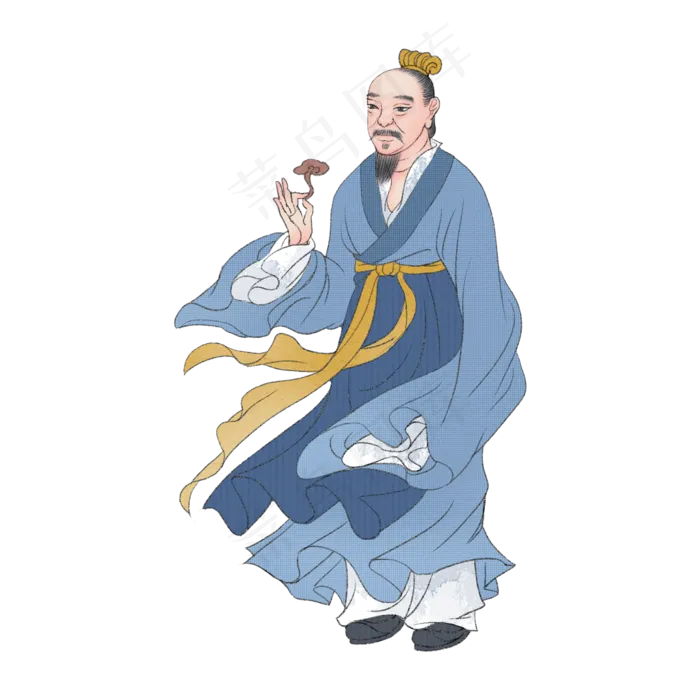 列子国学道家名士,免抠元素(2000X2000(DPI:300))psd模版下载
