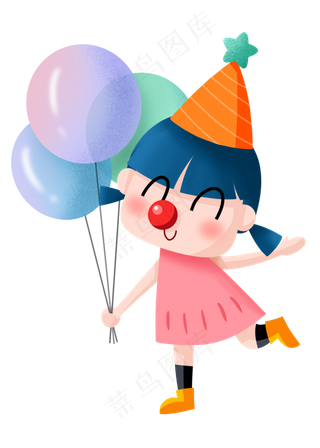 愚人节快乐开心女孩