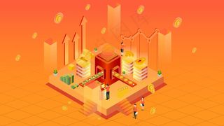 互联网商务金融办公工作2.5d