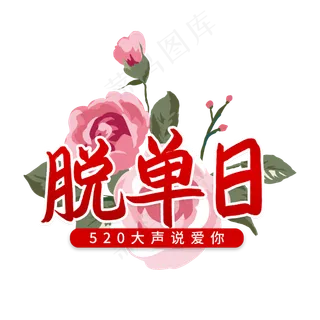 520脱单日大声说爱你