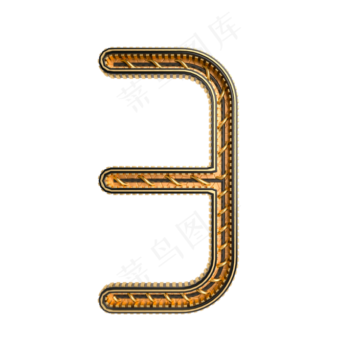 黑金倒计时周年庆数字3